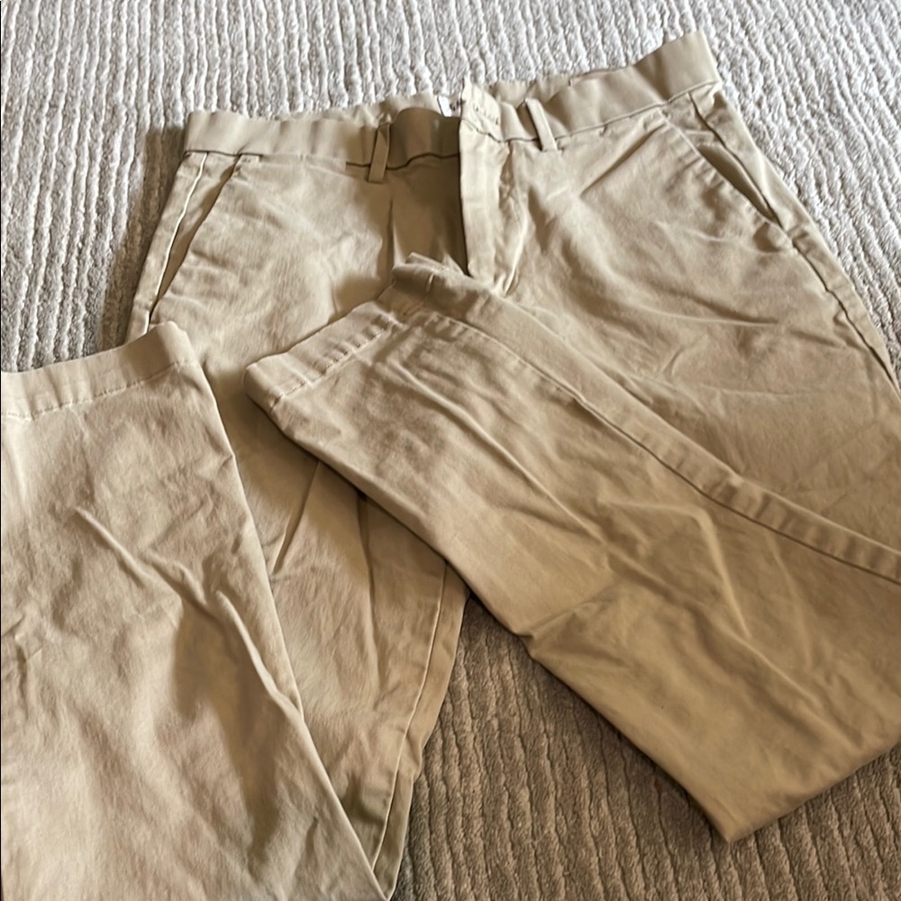 GAP Tan Chinos Classic Straight-Leg Pants